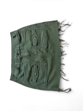 Aerie Cargo Low Rise Micro Mini Skirt XS